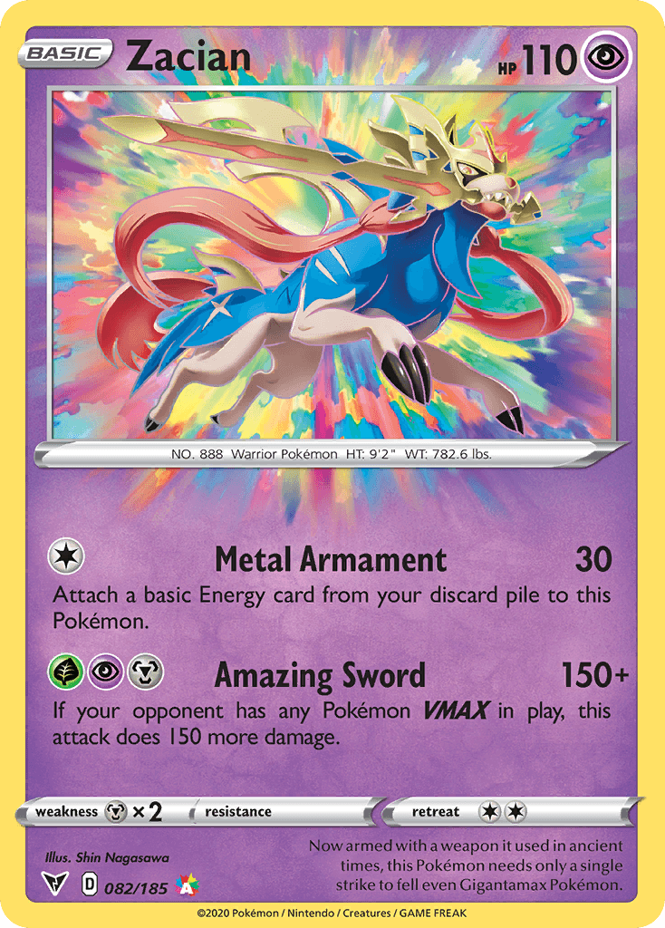 Zacian — Vivid Voltage #82/185, BGS 9.5