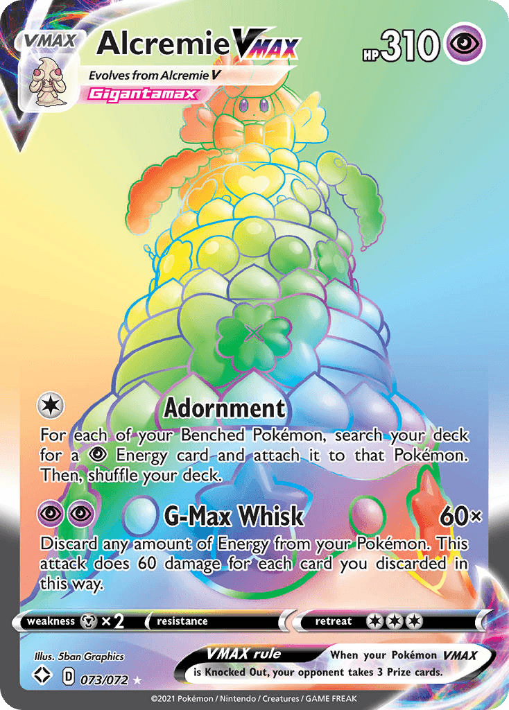 Alcremie VMAX — Shining Fates #73/72, PSA 10