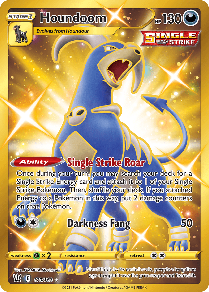 Houndoom — Battle Styles #179/163, PSA 9