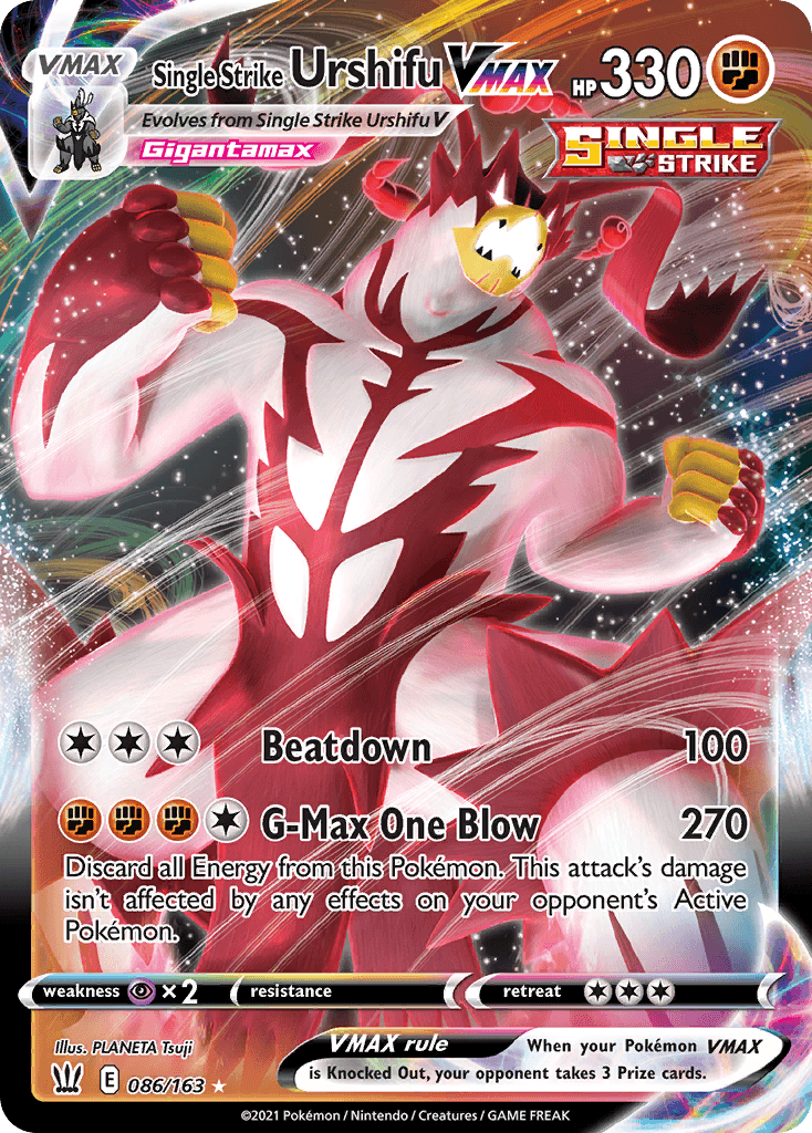 Single Strike Urshifu VMAX — Battle Styles #86/163, PSA 9