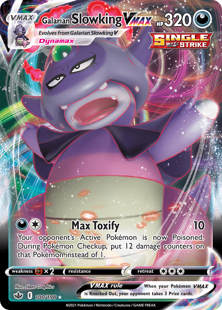 Galarian Slowking VMAX — Chilling Reign #100/198, PSA 10