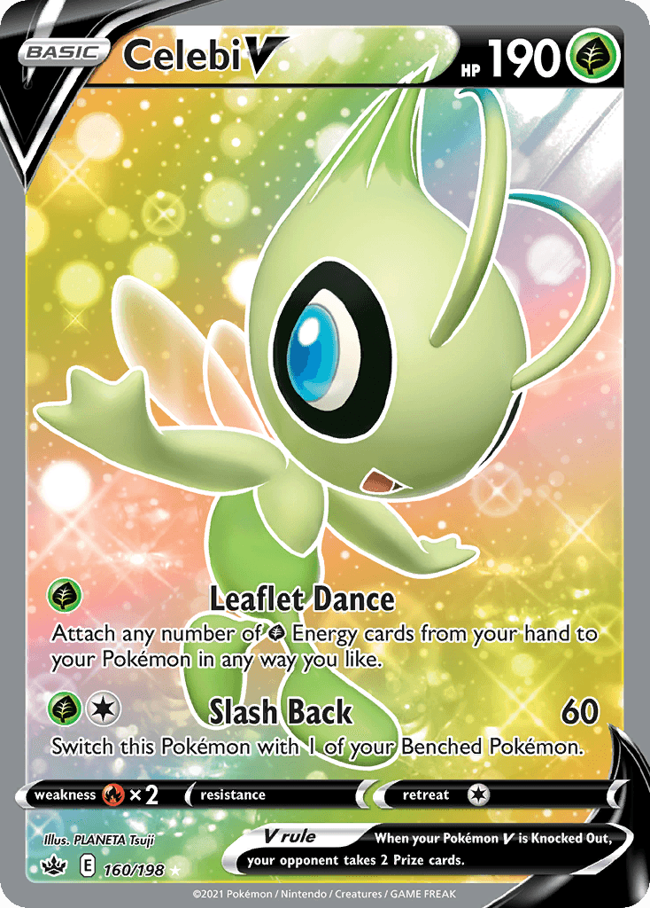 Celebi V — Chilling Reign #160/198, PSA 9