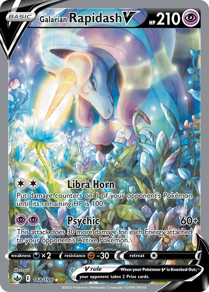 Galarian Rapidash V — Chilling Reign #168/198, PSA 10