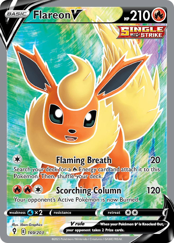 Flareon V — Evolving Skies #169/203, PSA 9