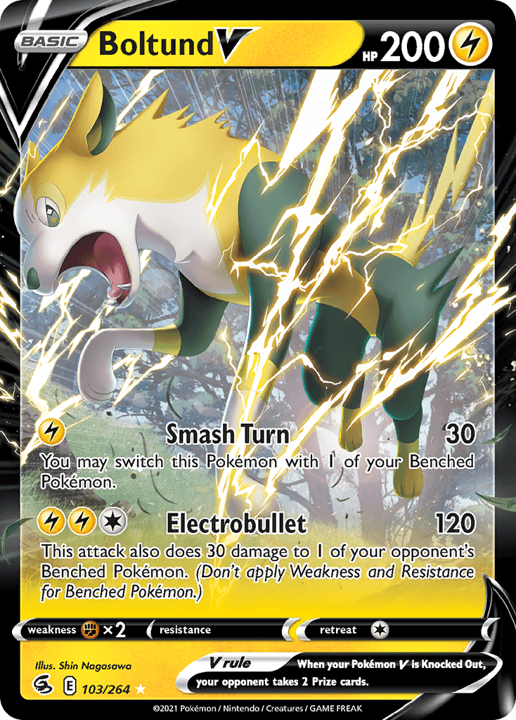 Boltund V — Fusion Strike #103/264, PSA 10