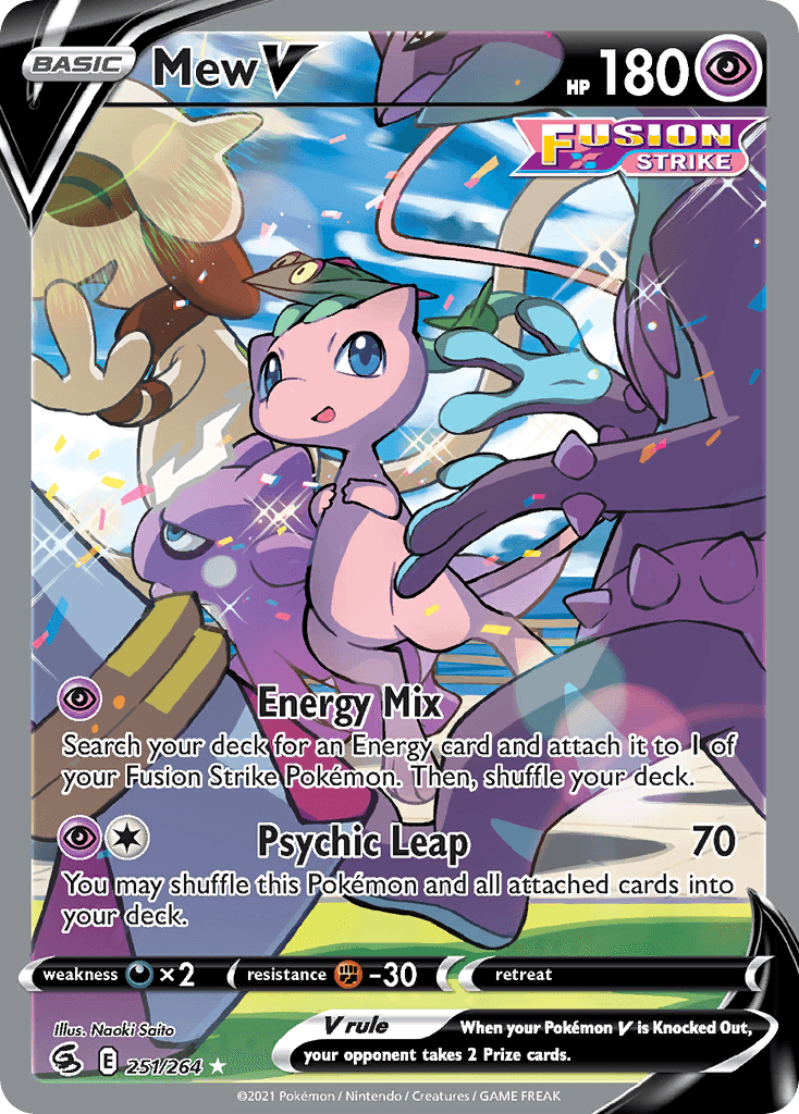 Mew V — Fusion Strike #251/264, PSA 10