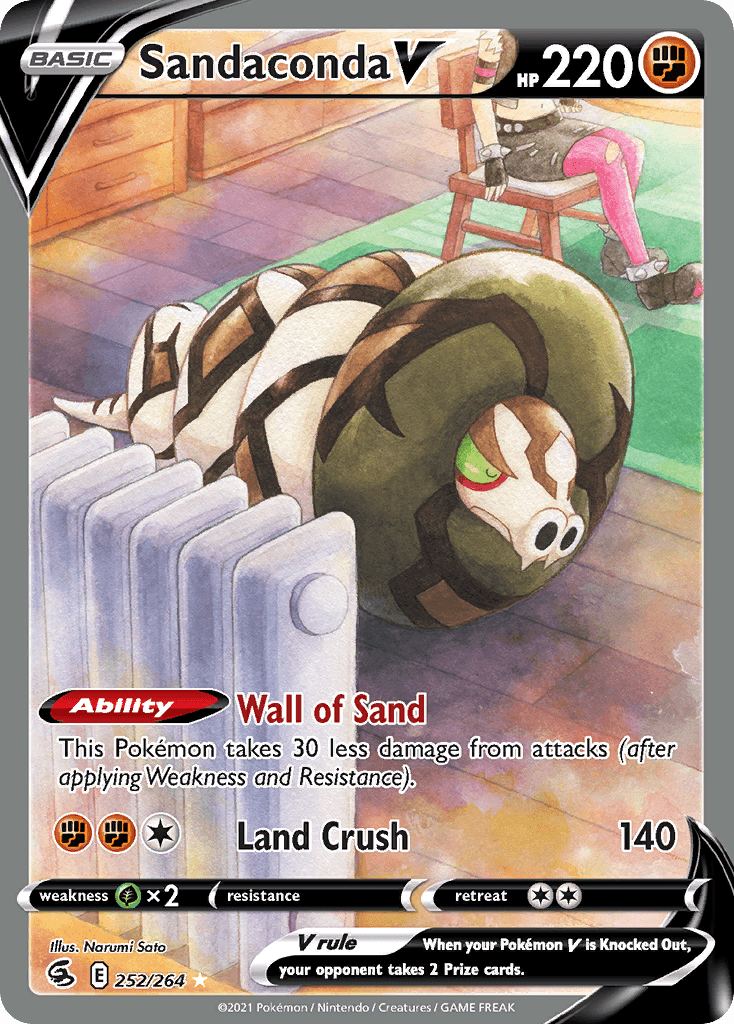 Sandaconda V — Fusion Strike #252/264, PSA 10