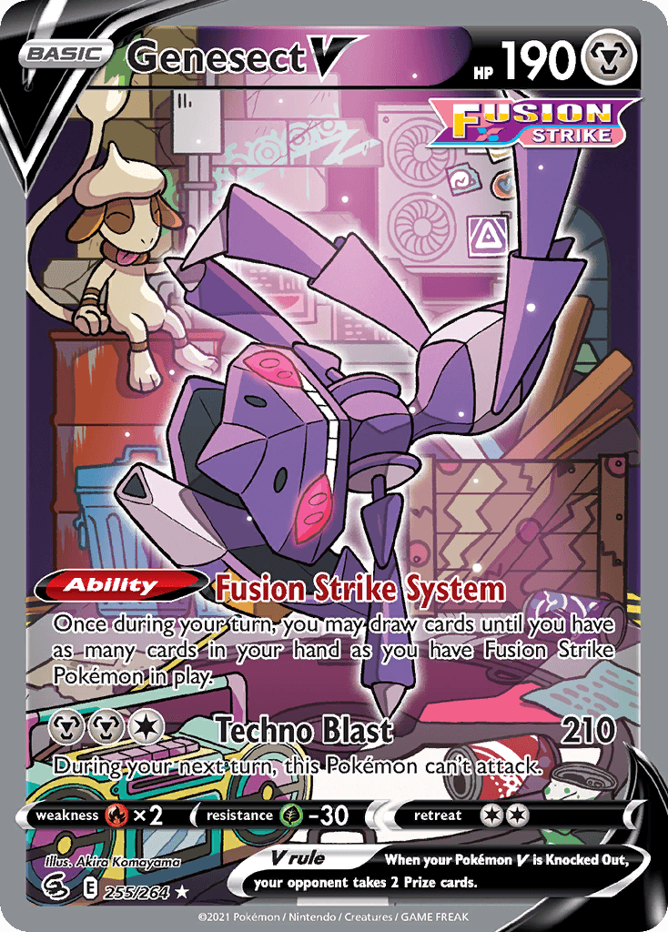Genesect V — Fusion Strike #255/264, PSA 10