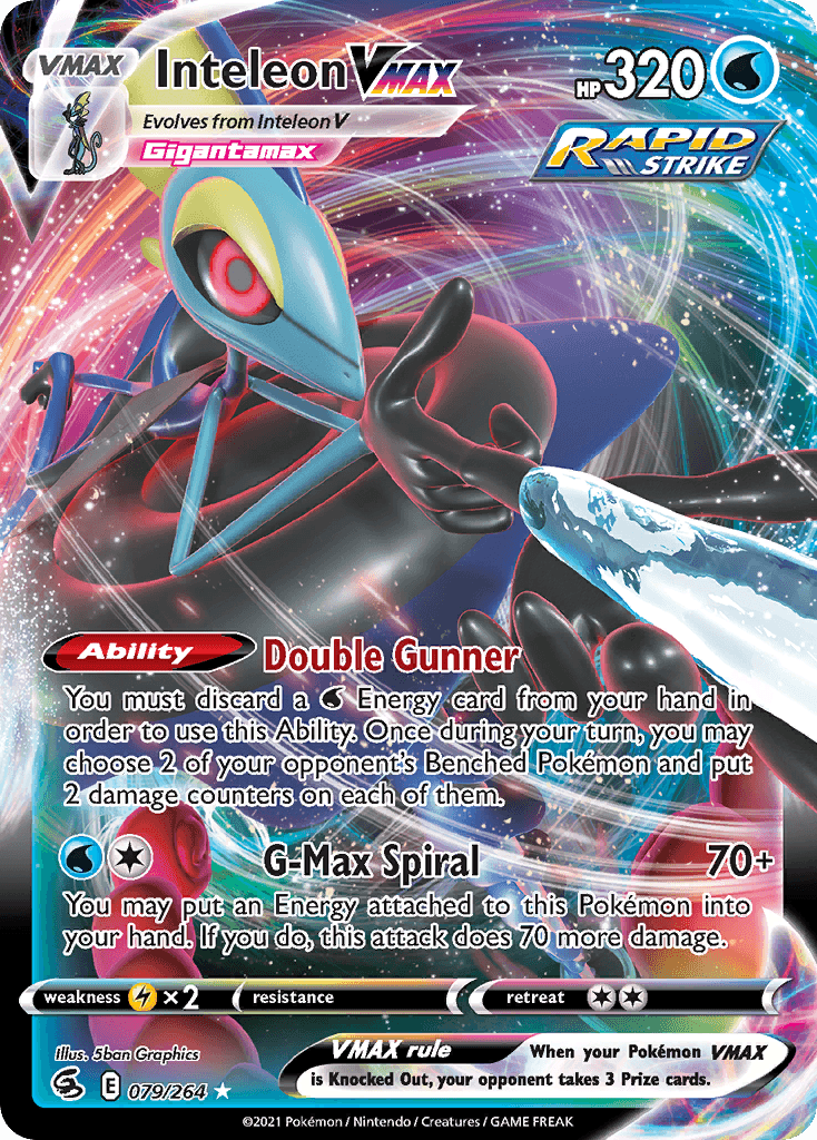 Inteleon VMAX — Fusion Strike #79/264, PSA 10