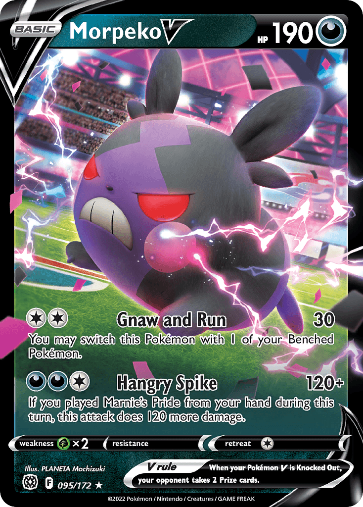 Morpeko V — Brilliant Stars #95/172, raw, NM