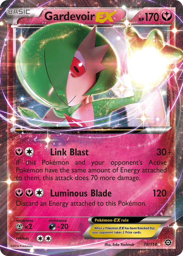 Gardevoir EX — Steam Siege #78/114, raw, NM