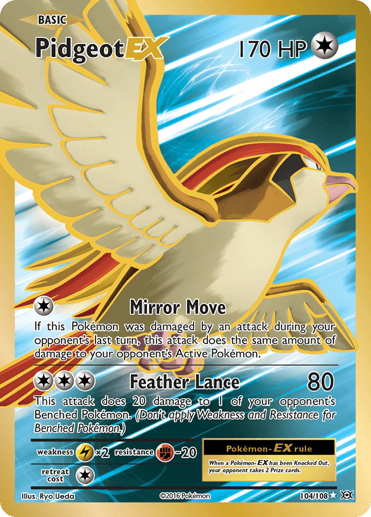 Pidgeot EX — Evolutions #104/108, PSA 9