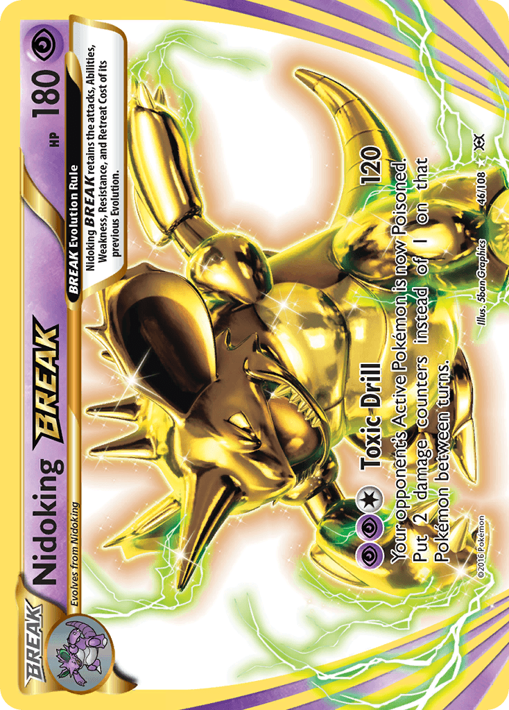Nidoking BREAK — Evolutions #46/108, raw, NM