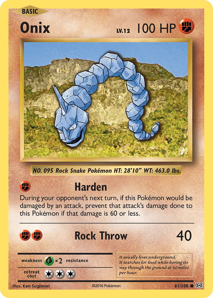 Onix — Evolutions #61/108, PSA 8