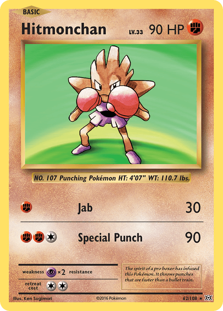 Hitmonchan — Evolutions #62/108, PSA 9