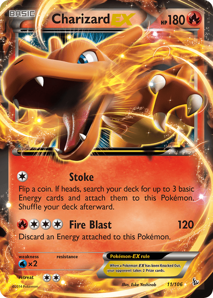 Charizard EX — Flashfire #11/106, PSA 10