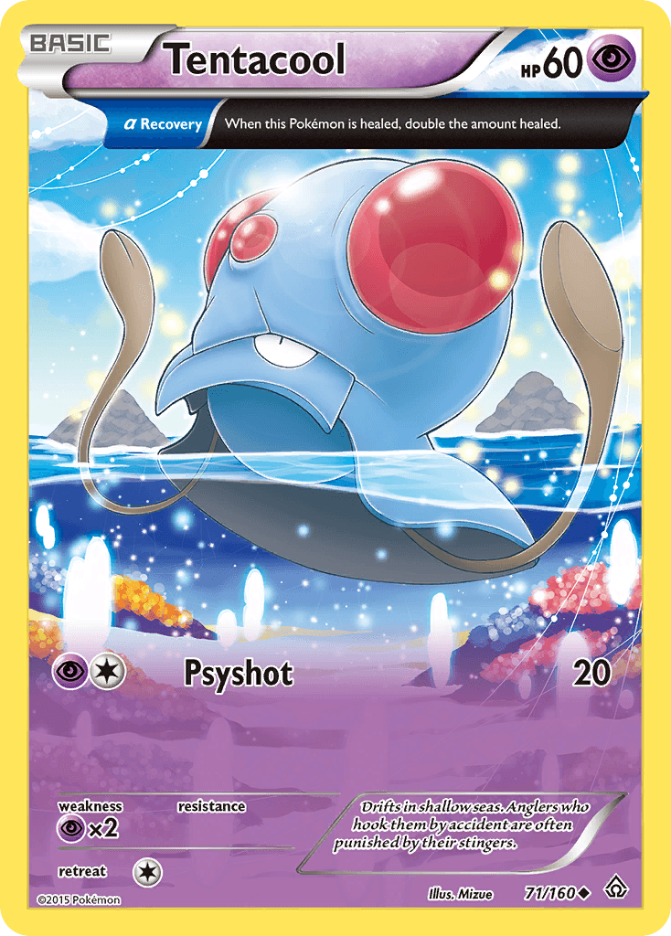 Tentacool — Primal Clash #71/160, raw, NM