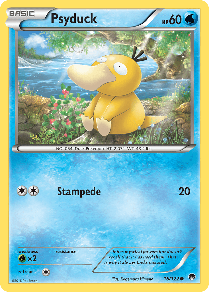 Psyduck — BREAKpoint #16/122, raw, NM