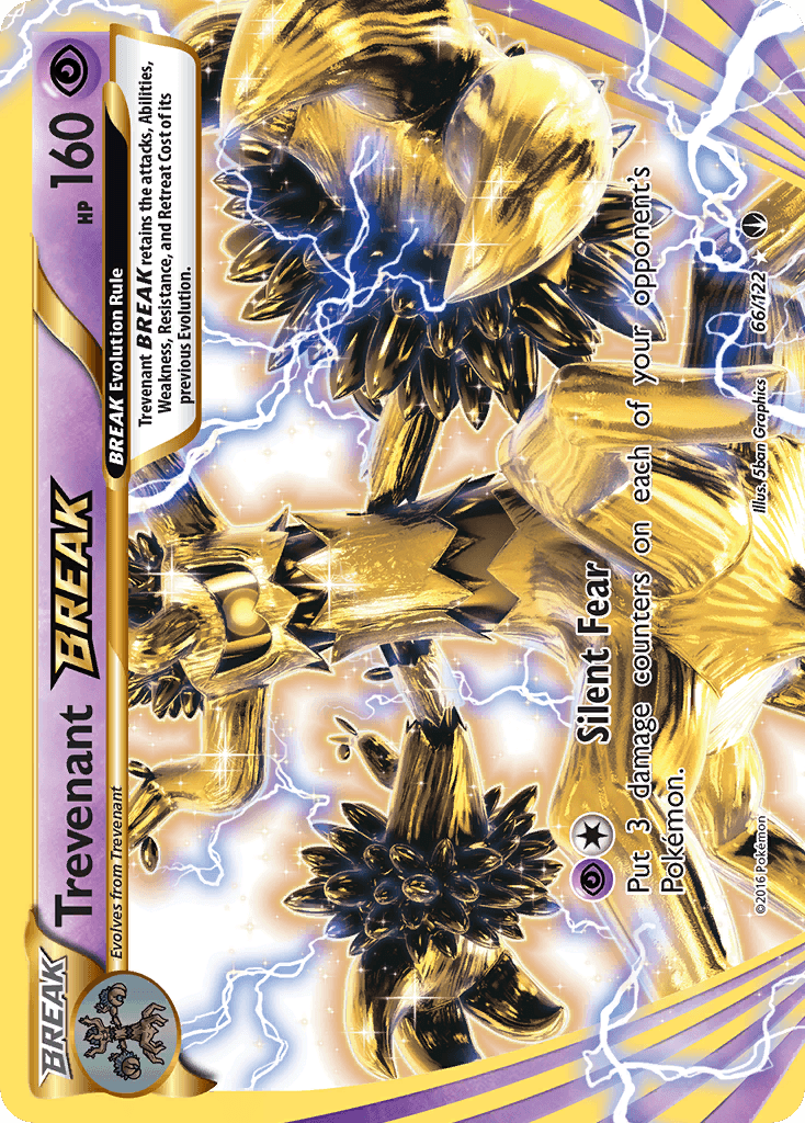 Trevenant BREAK — BREAKpoint #66/122, raw, NM