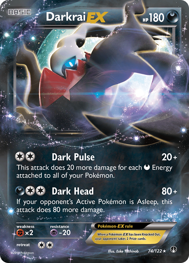Darkrai EX — BREAKpoint #74/122, raw, NM
