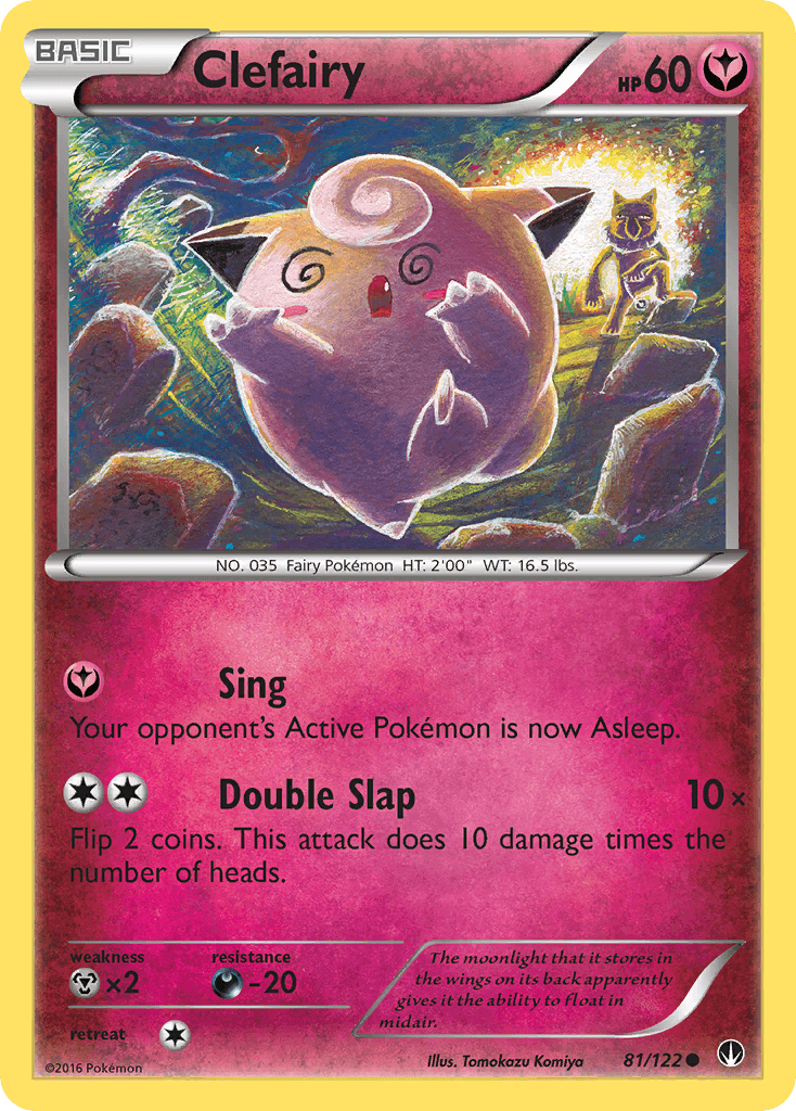 Clefairy — BREAKpoint #81/122, raw, NM