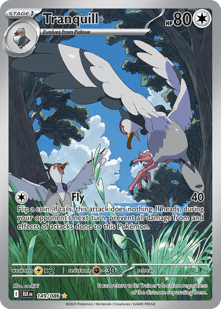 Tranquill — Black Bolt #149/86, PSA 8