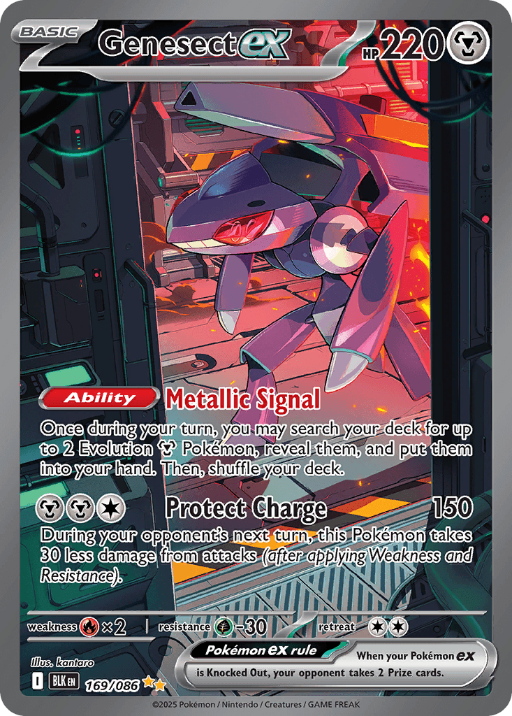 Genesect ex — Black Bolt #169/86, PSA 10
